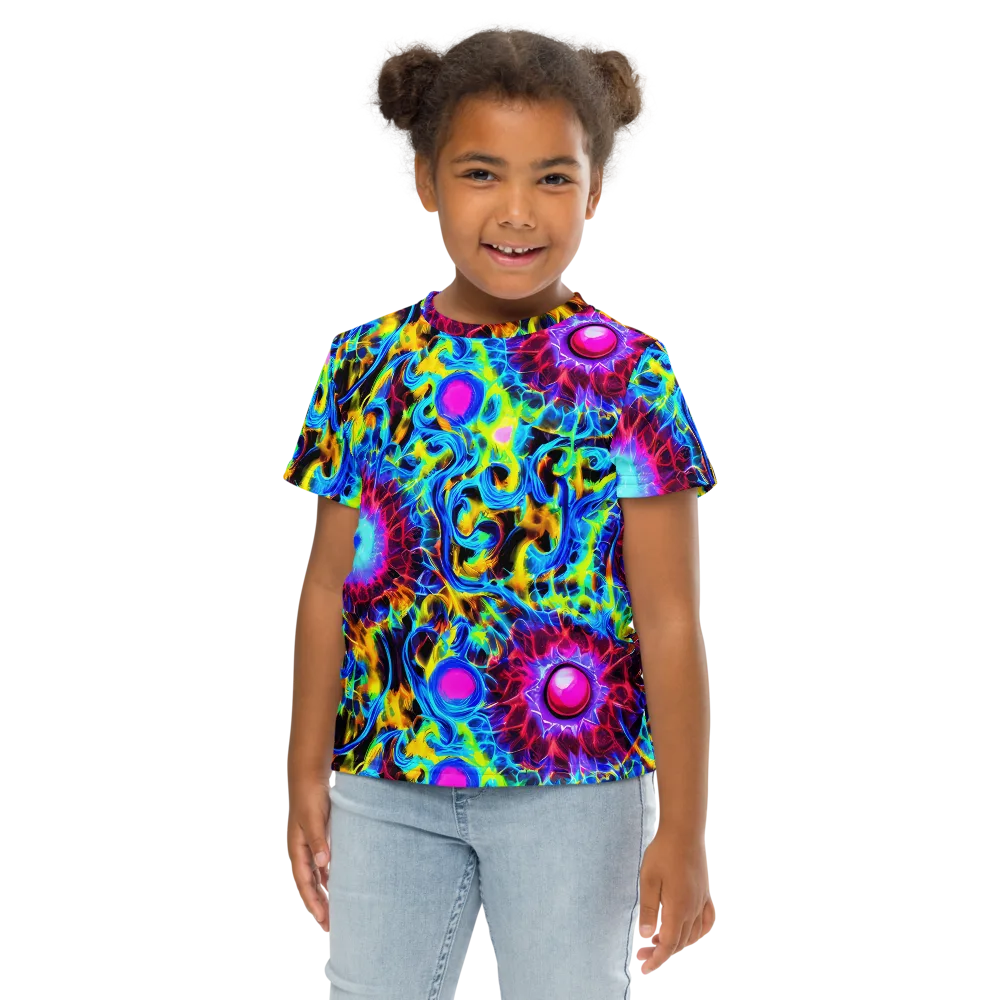 Neon Nectar on Kids Crew Neck T-Shirt — Front