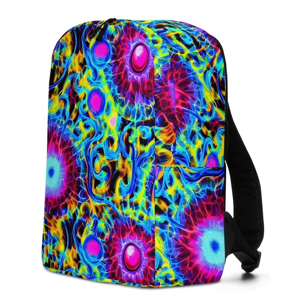 Neon Nectar on Minimalist Backpack — Left
