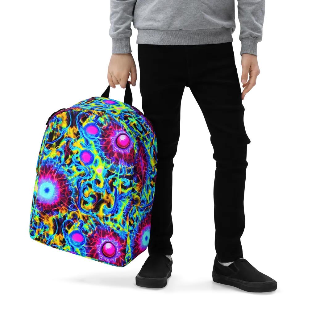 Neon Nectar on Minimalist Backpack — Zoomed-in