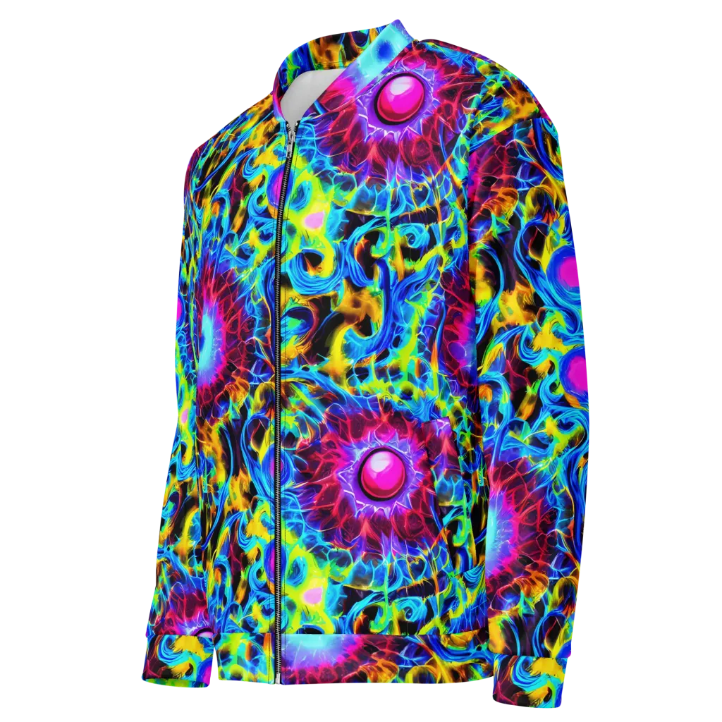 Neon Nectar on Bomber Jacket — Left Front
