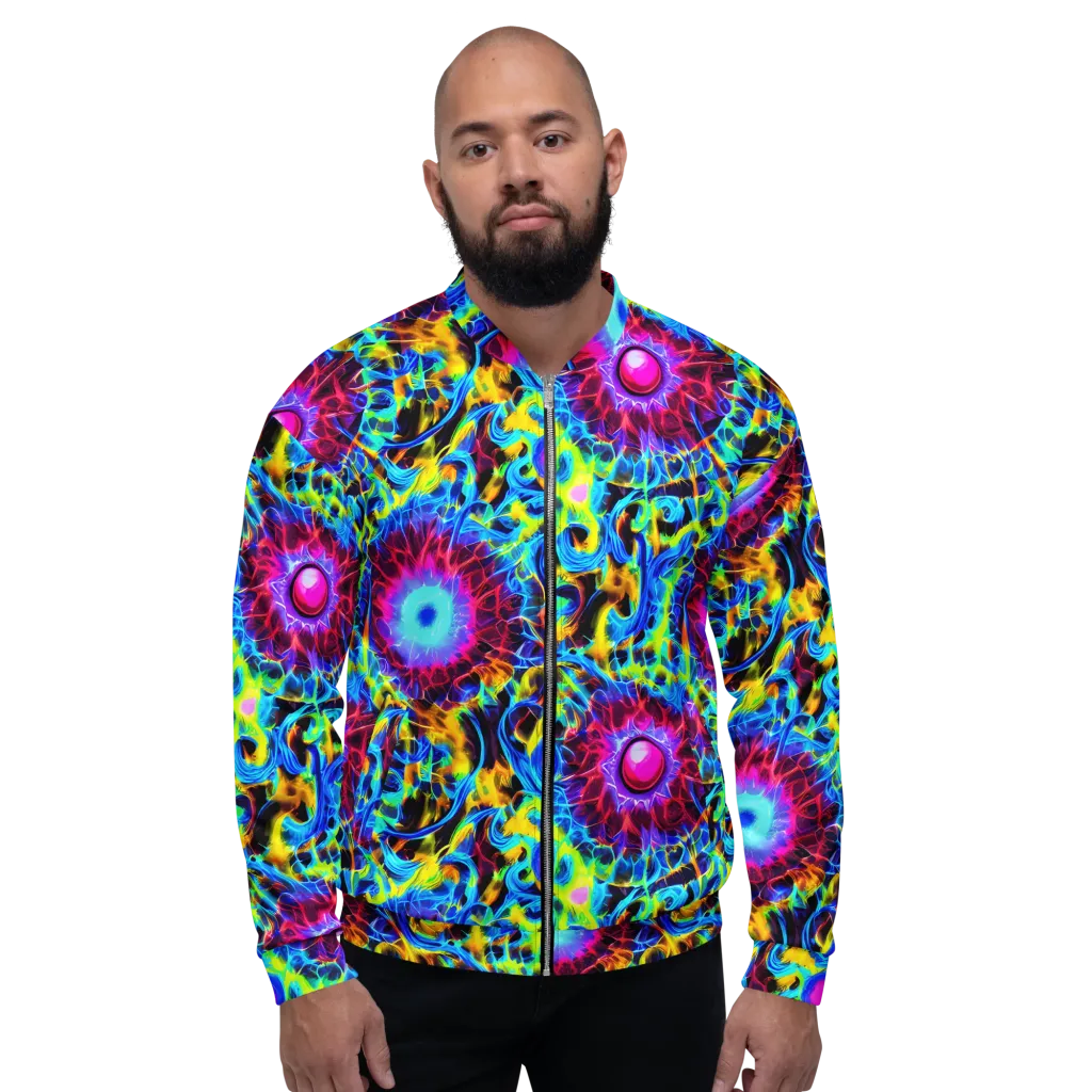 Neon Nectar on Bomber Jacket — Front