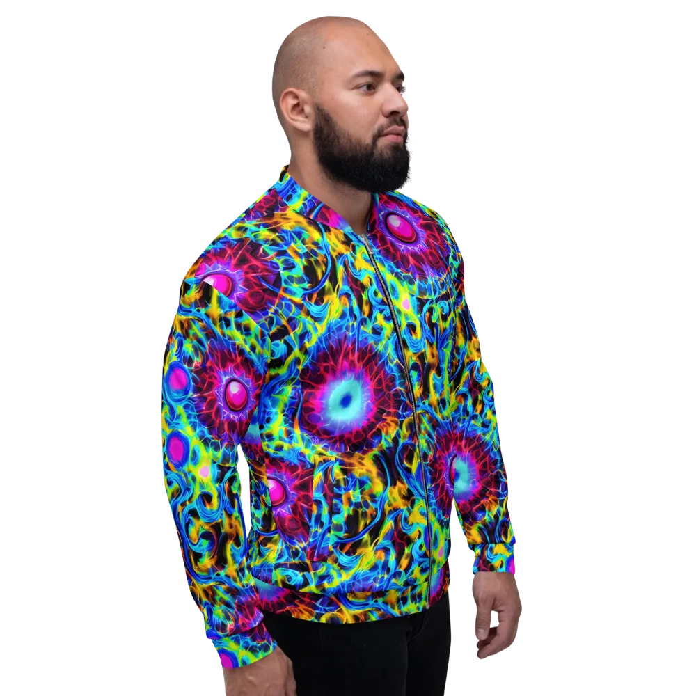Neon Nectar on Bomber Jacket — Right