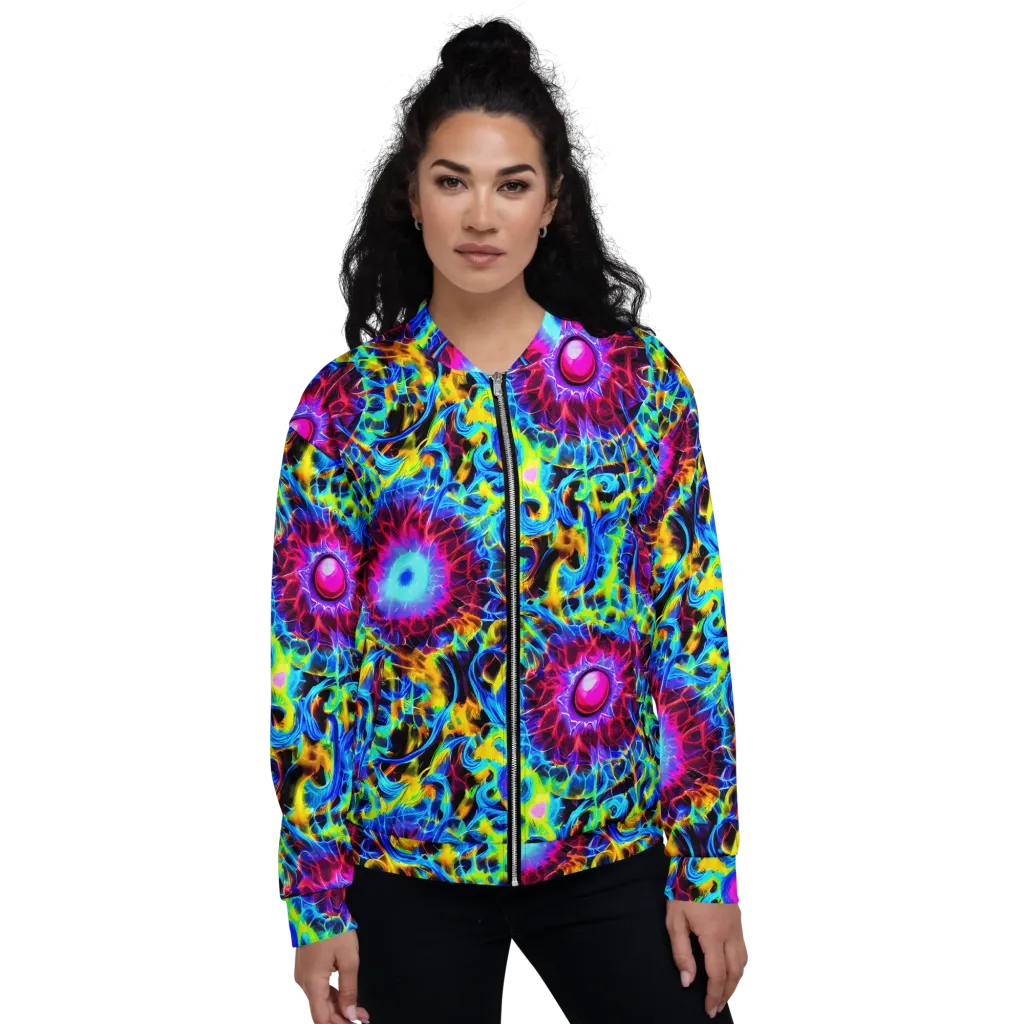 Neon Nectar on Bomber Jacket — Front
