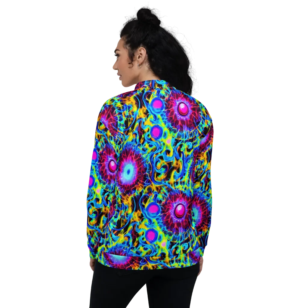 Neon Nectar on Bomber Jacket — Back