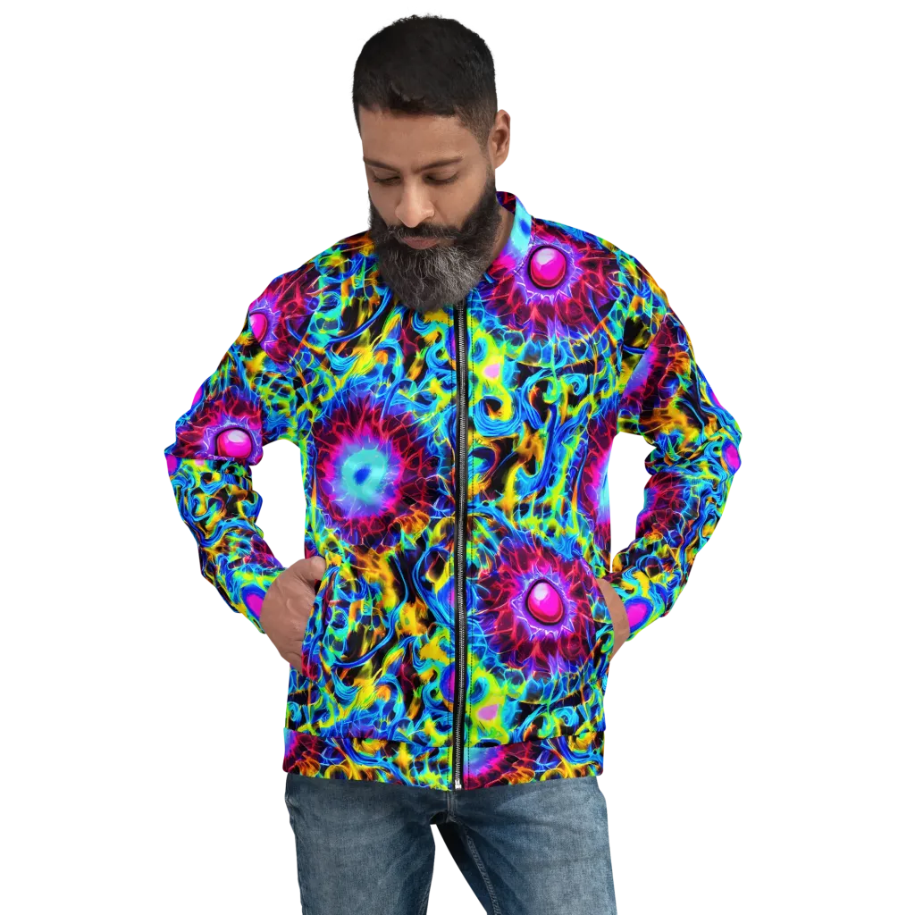Neon Nectar on Bomber Jacket — Front