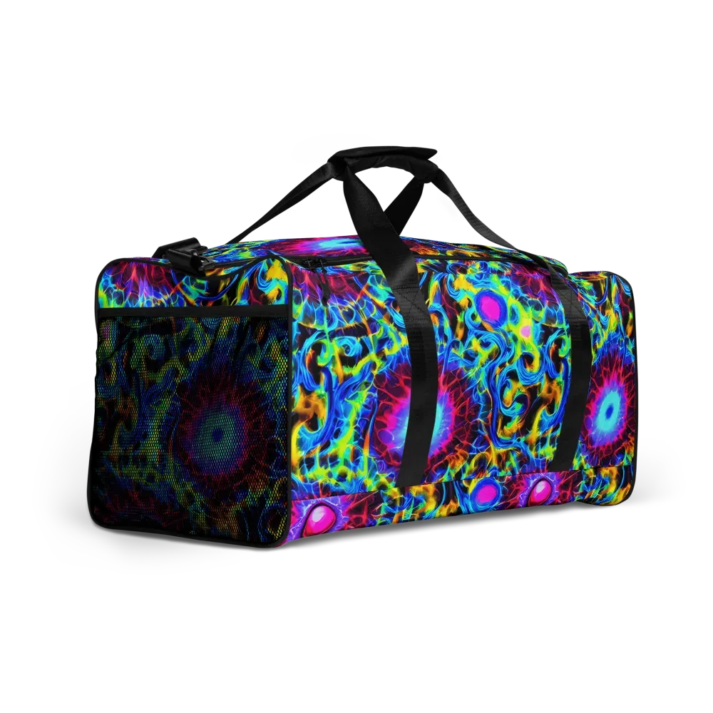 Neon Nectar on Duffle Bag — Right Front