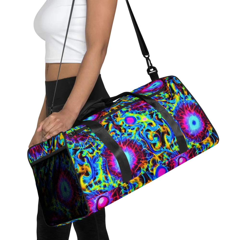 Neon Nectar on Duffle Bag — Front