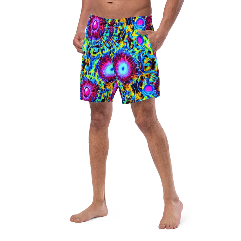Neon Nectar on Swim Trunks — Left Front