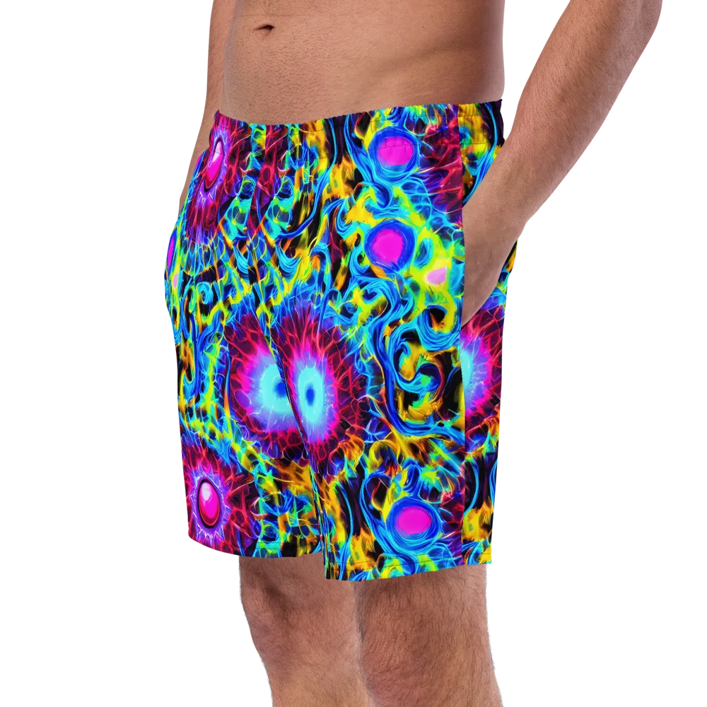 Neon Nectar on Swim Trunks — Left Front