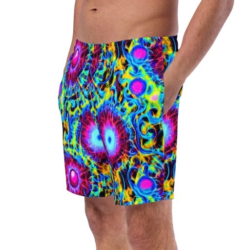 Neon Nectar on a Swim Trunks