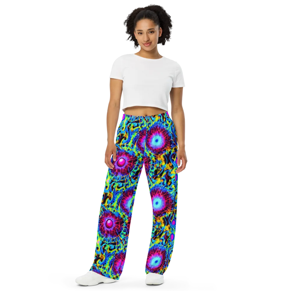Neon Nectar on Wide-Leg Pants — Front