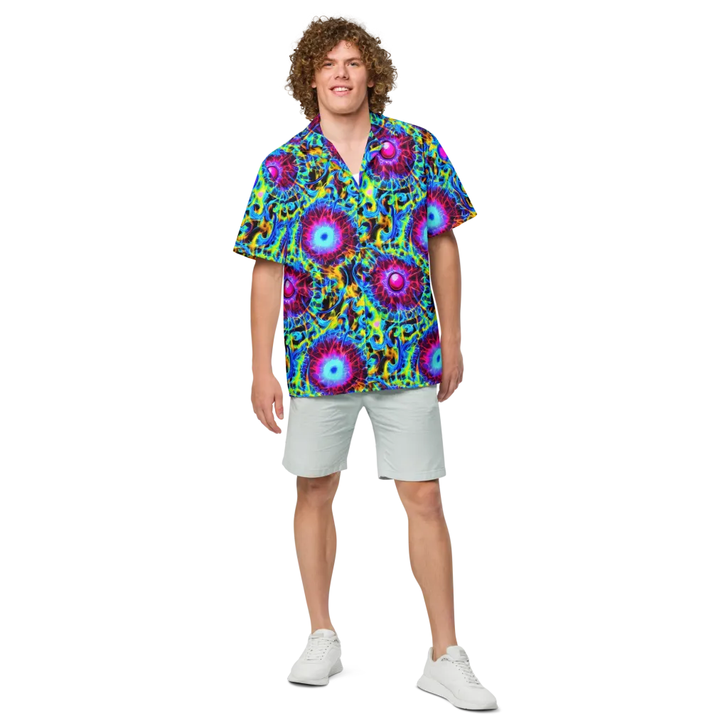 Neon Nectar on Button Shirt — Front