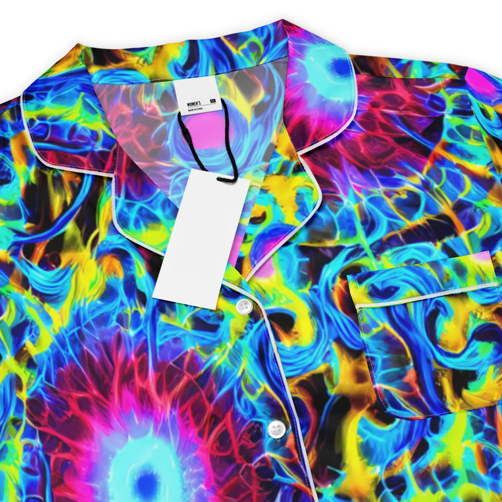 Neon Nectar on Women's Short Sleeve Pajama Top — Product details