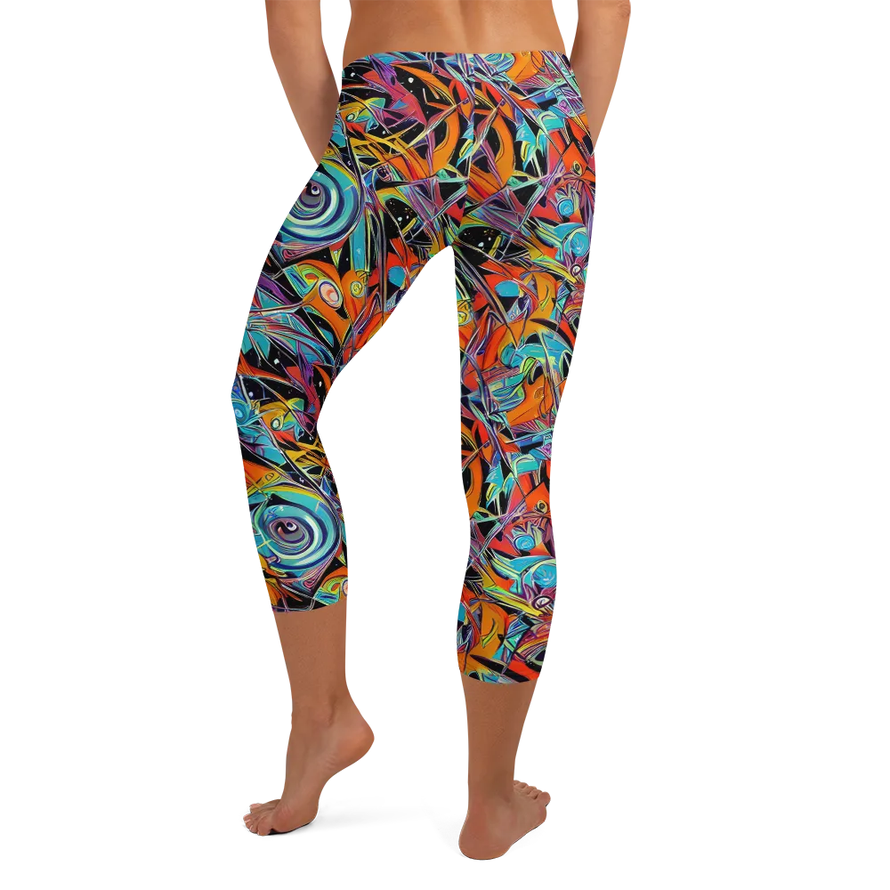Infinite Color Crash on Capri Leggings — Back