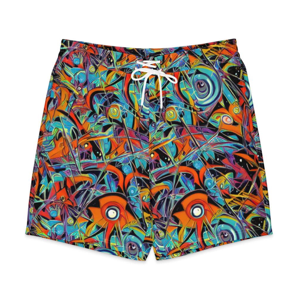 Infinite Color Crash on Men's Board Shorts — Front
