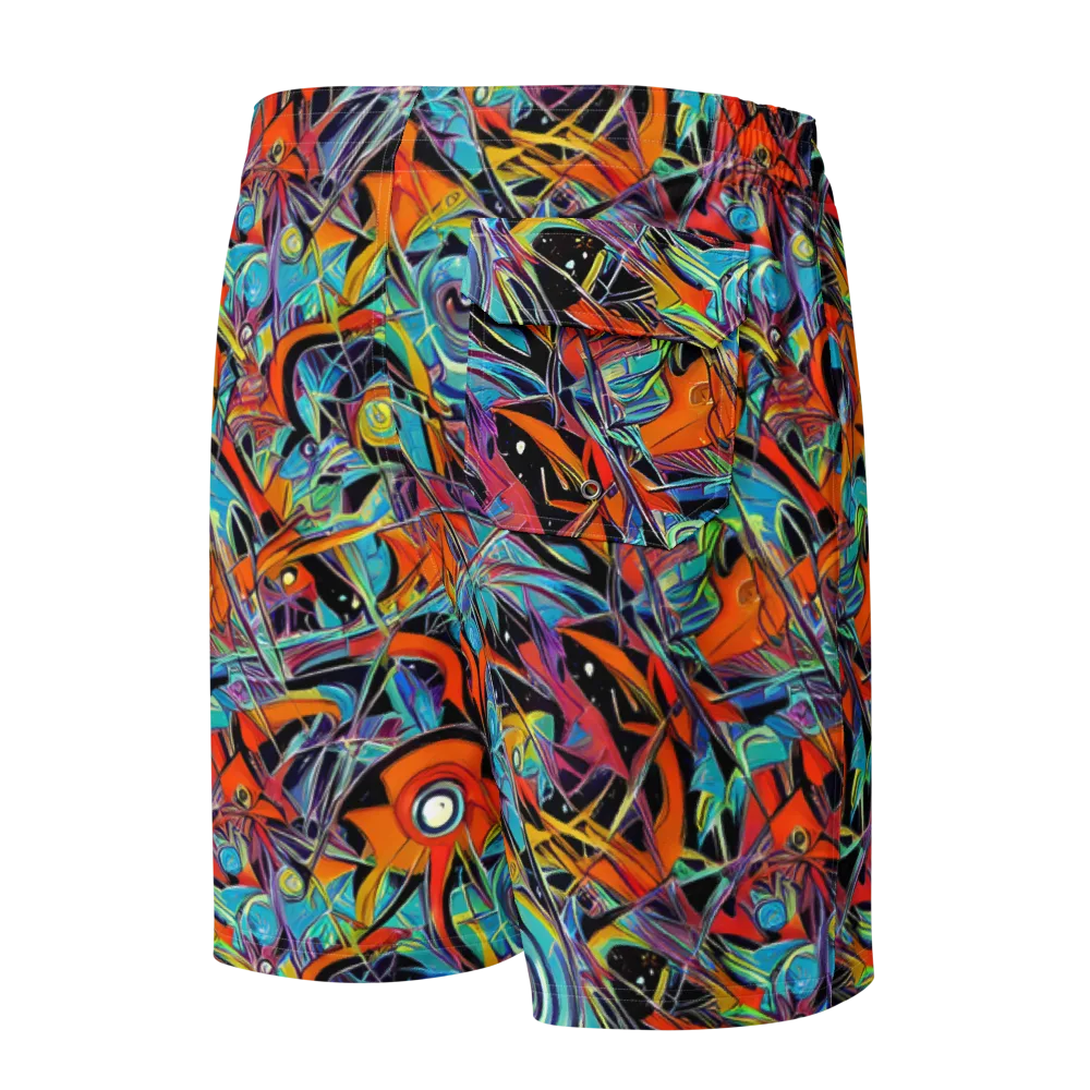 Infinite Color Crash on Men's Board Shorts — Back