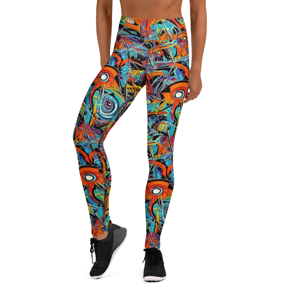 Infinite Color Crash on Yoga Leggings — Front