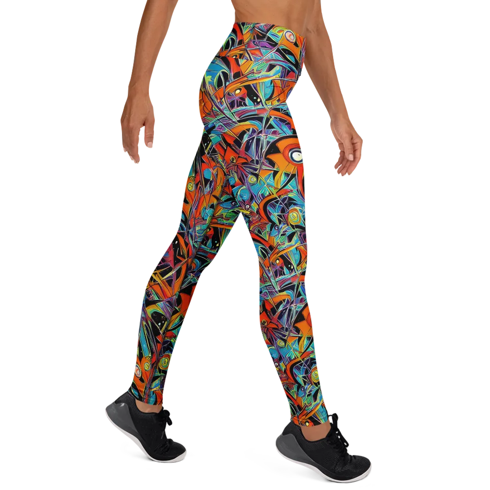 Infinite Color Crash on Yoga Leggings — Right