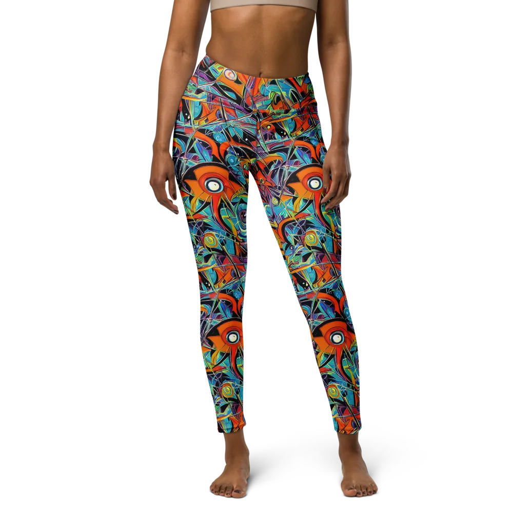 Infinite Color Crash on Yoga Leggings — Front