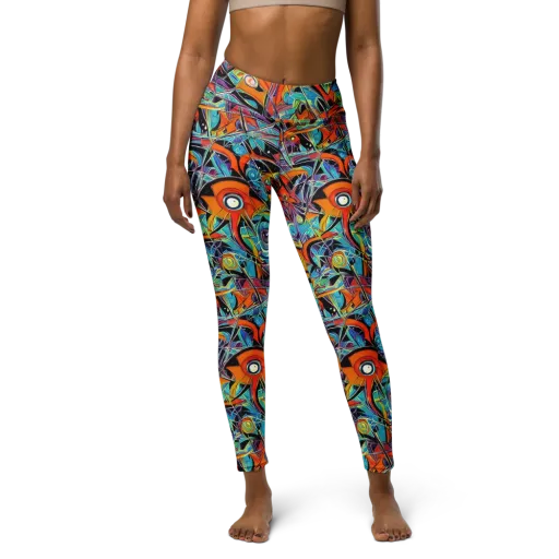 Infinite Color Crash on a Yoga Leggings