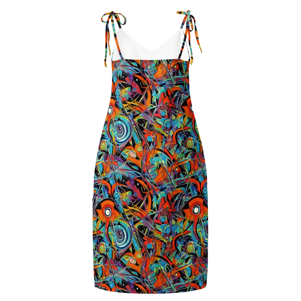 Infinite Color Crash on Slip Dress — Back