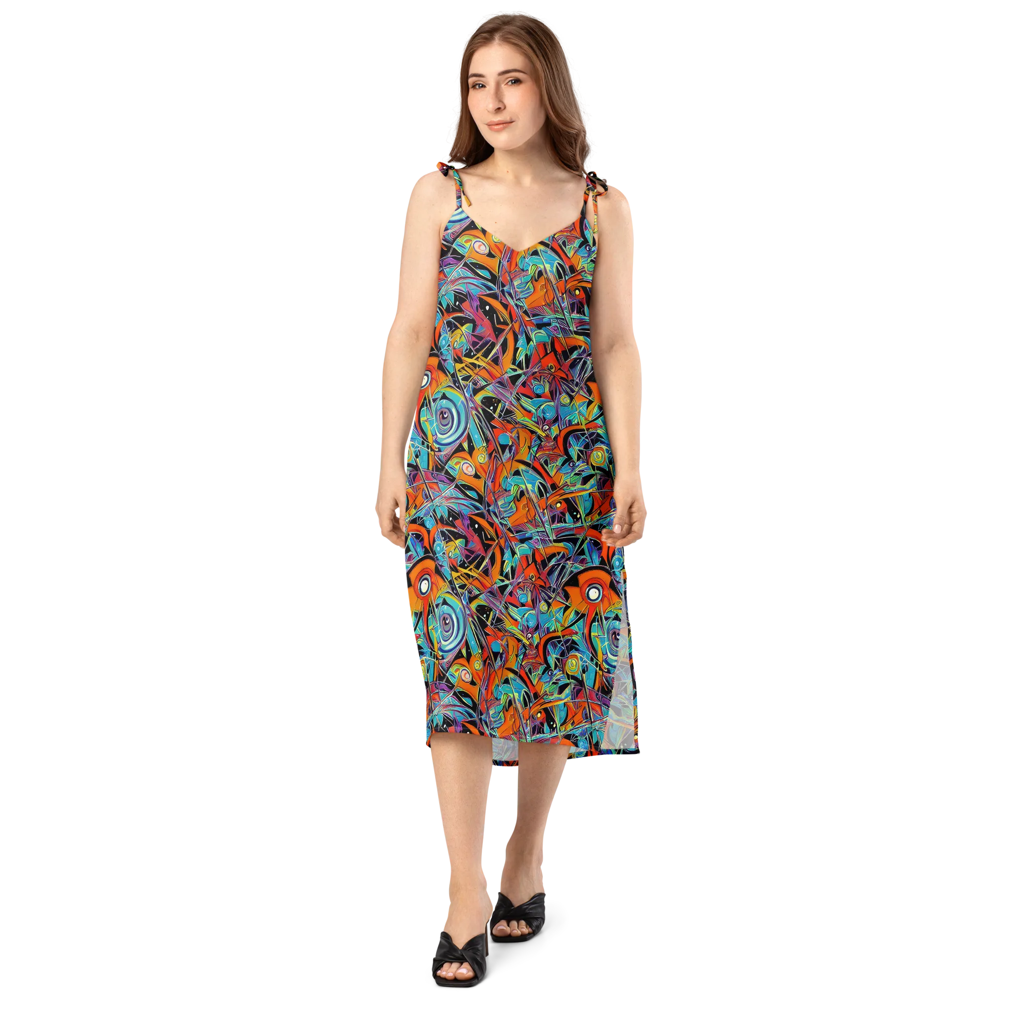 Infinite Color Crash on Slip Dress — Front