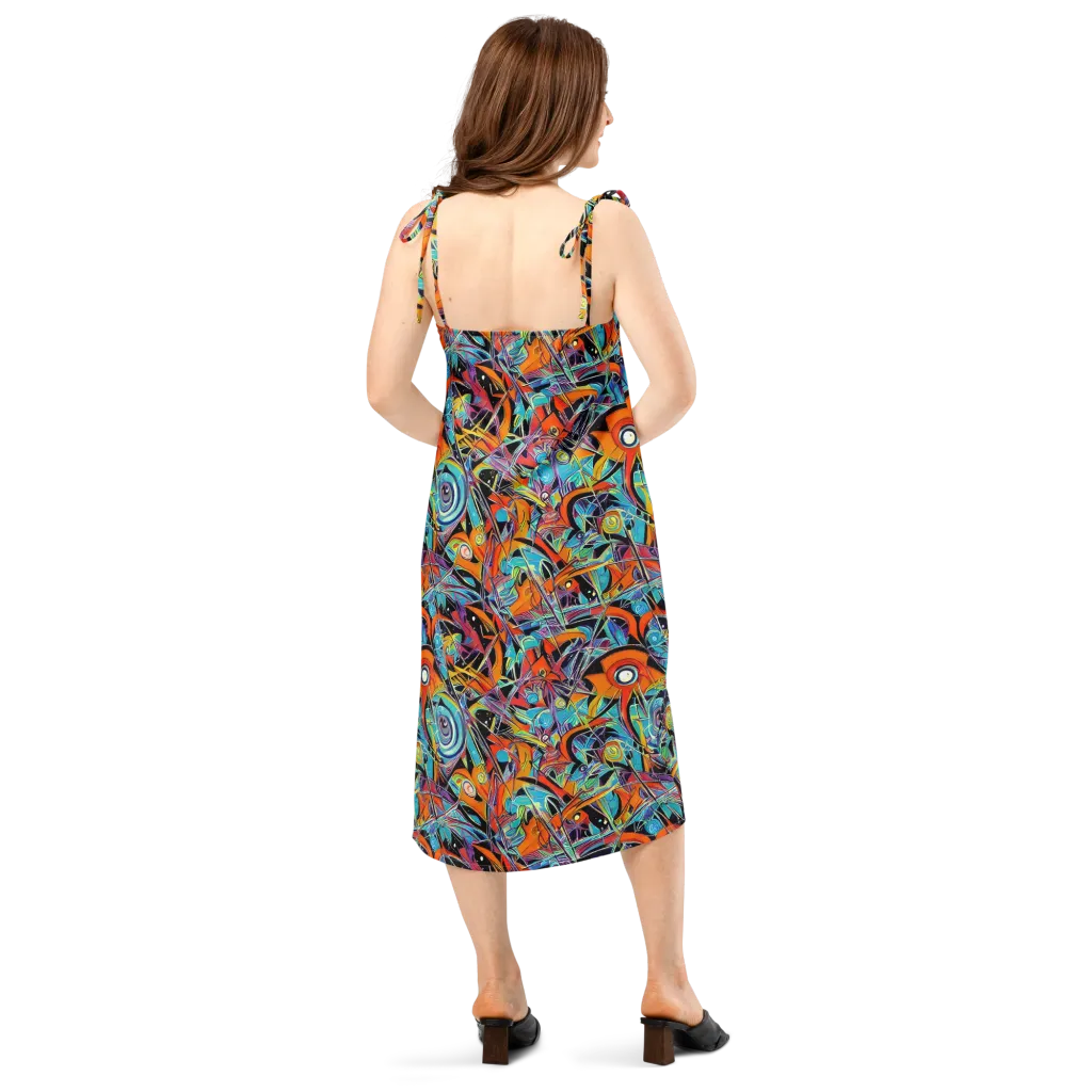 Infinite Color Crash on Slip Dress — Back