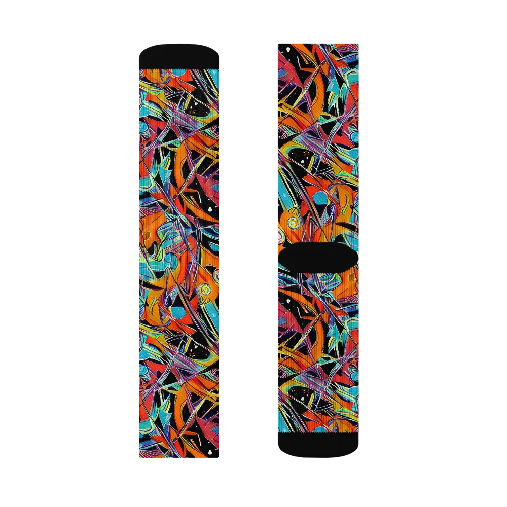 Infinite Color Crash on Socks — Left Sock