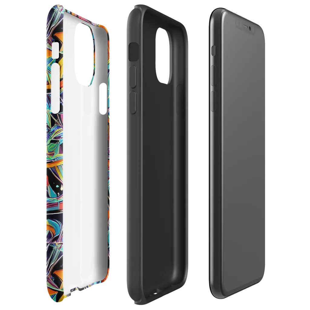 Infinite Color Crash on Tough Case for iPhone® — Right