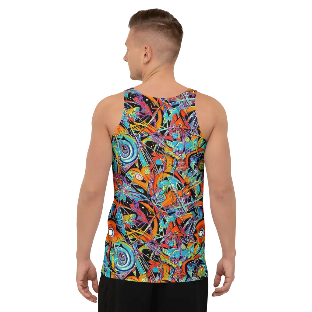 Infinite Color Crash on Men's Tank Top — Back