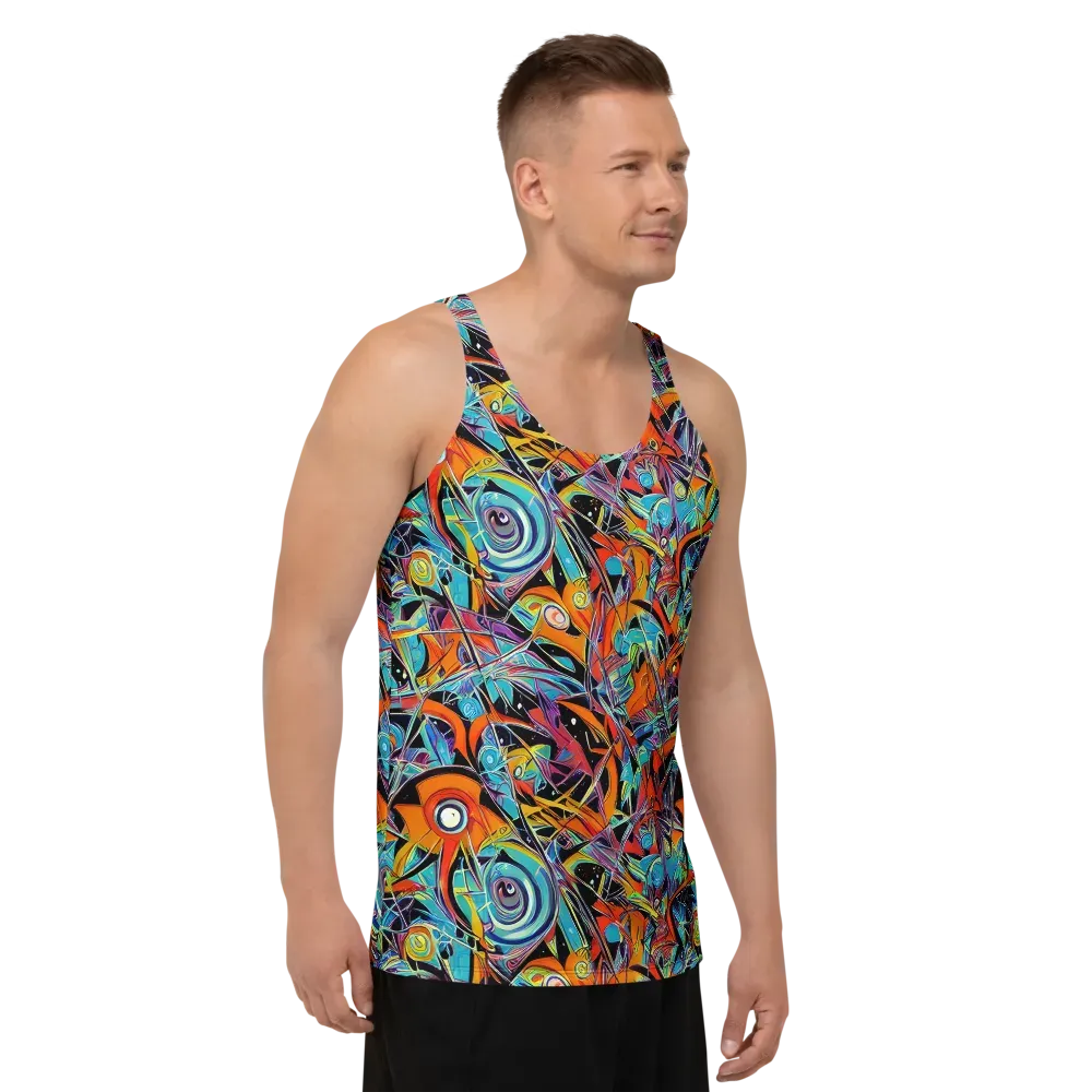 Infinite Color Crash on Men's Tank Top — Right Front