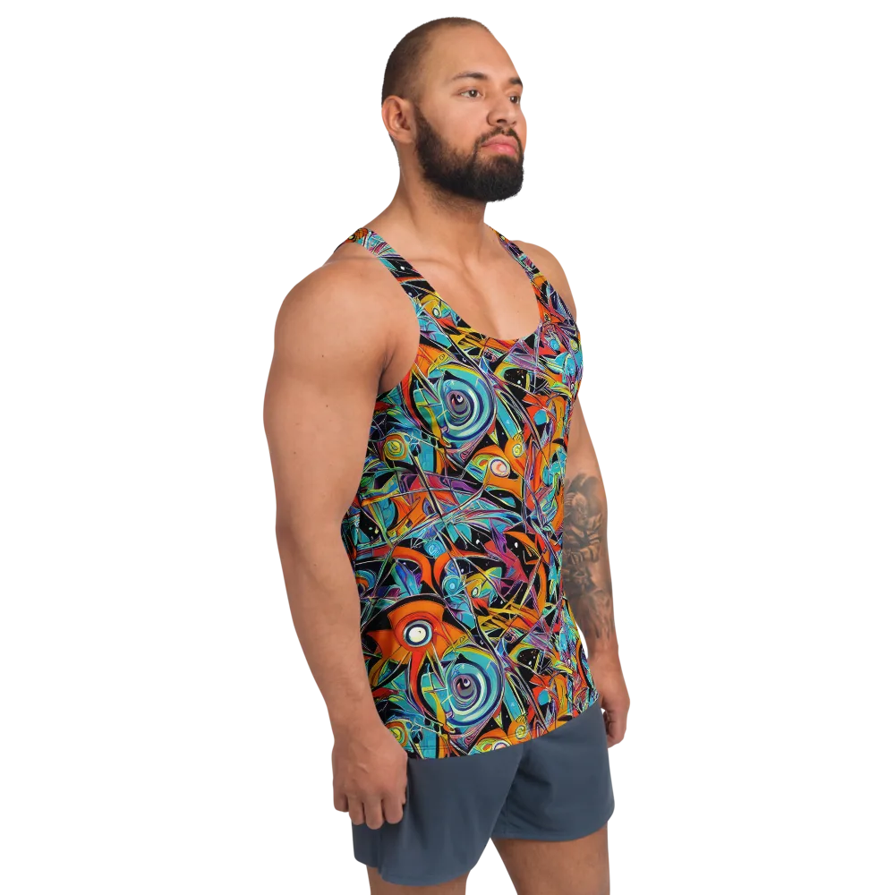 Infinite Color Crash on Men's Tank Top — Right Front