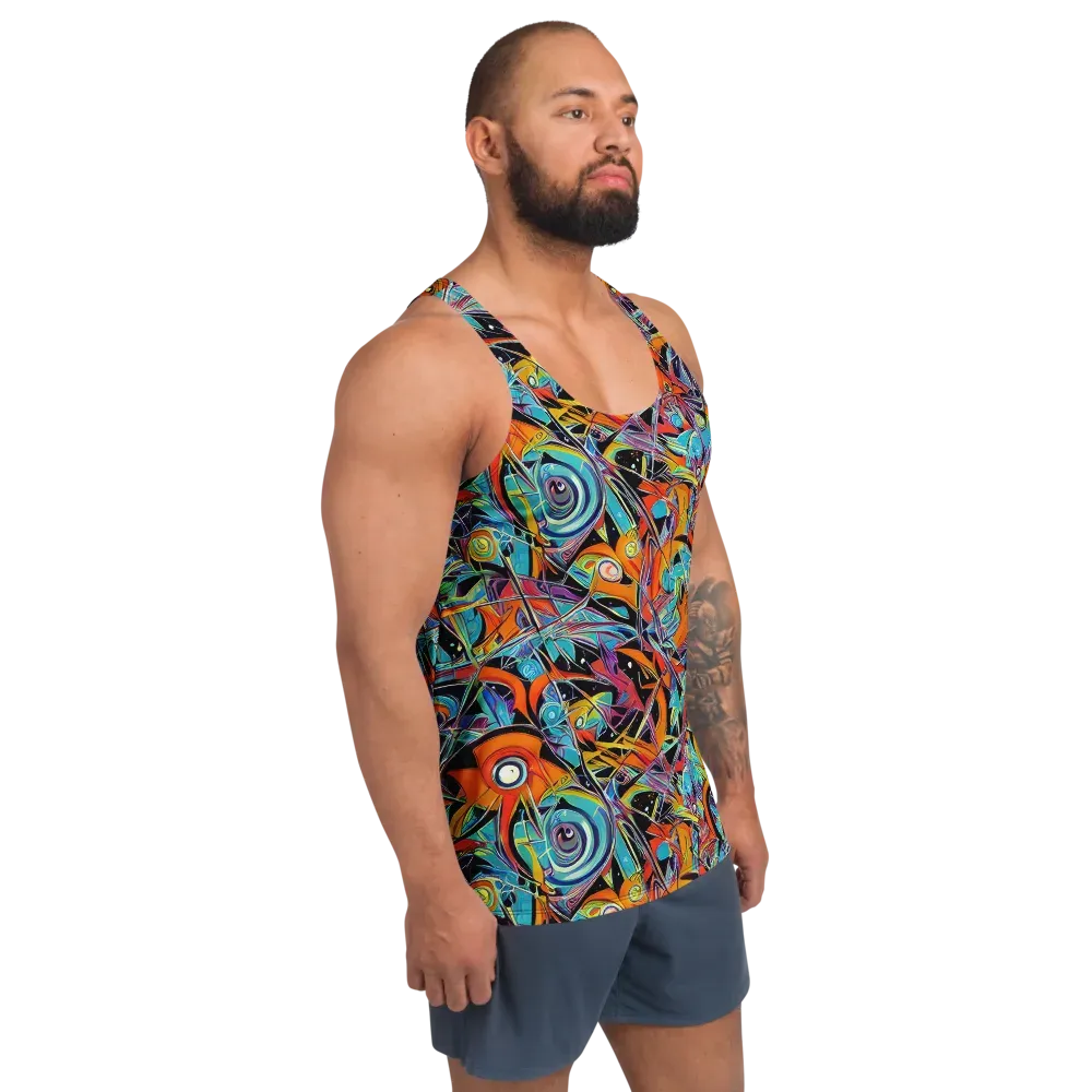 Infinite Color Crash on Men's Tank Top — Right Front
