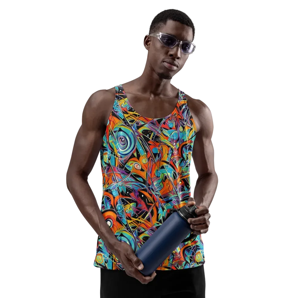 Infinite Color Crash on Men's Tank Top — Front
