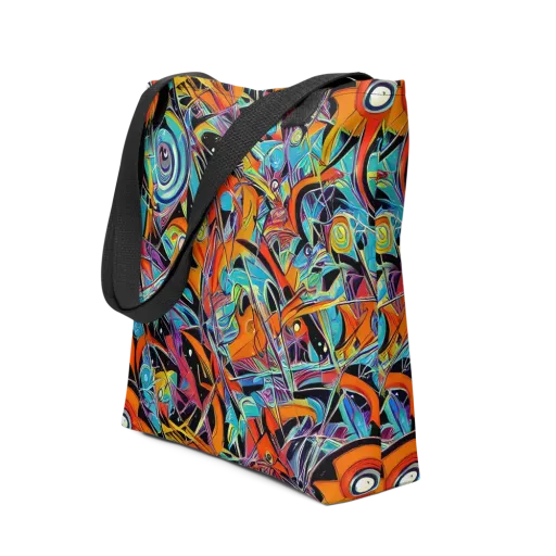 Infinite Color Crash on a Tote Bag