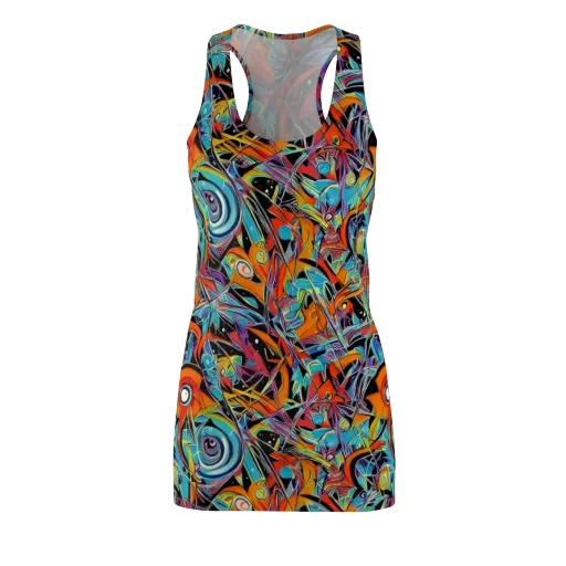 Infinite Color Crash on a Racerback Dress