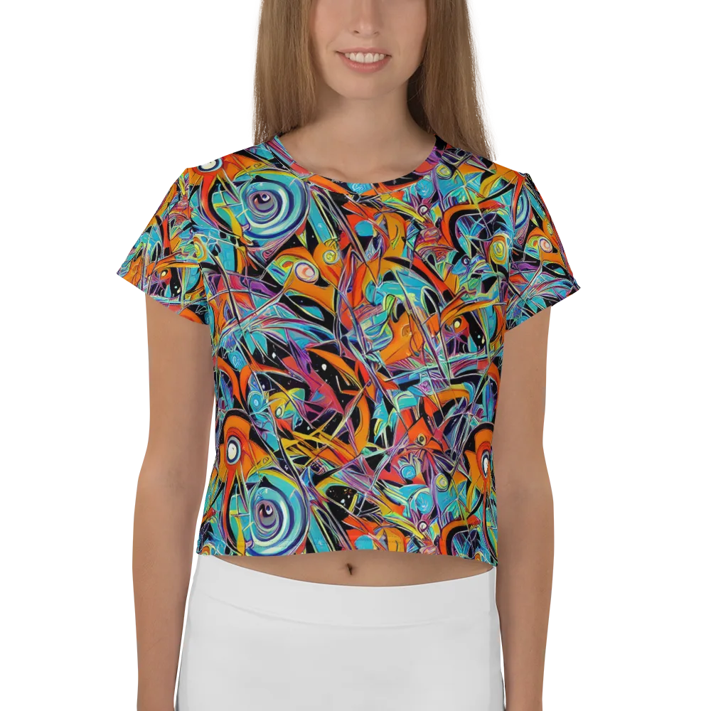 Infinite Color Crash on Crop Tee — Front