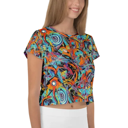 Infinite Color Crash on a Crop Tee