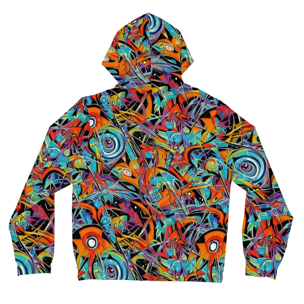 Infinite Color Crash on Women's Full-Zip Hoodie — Back