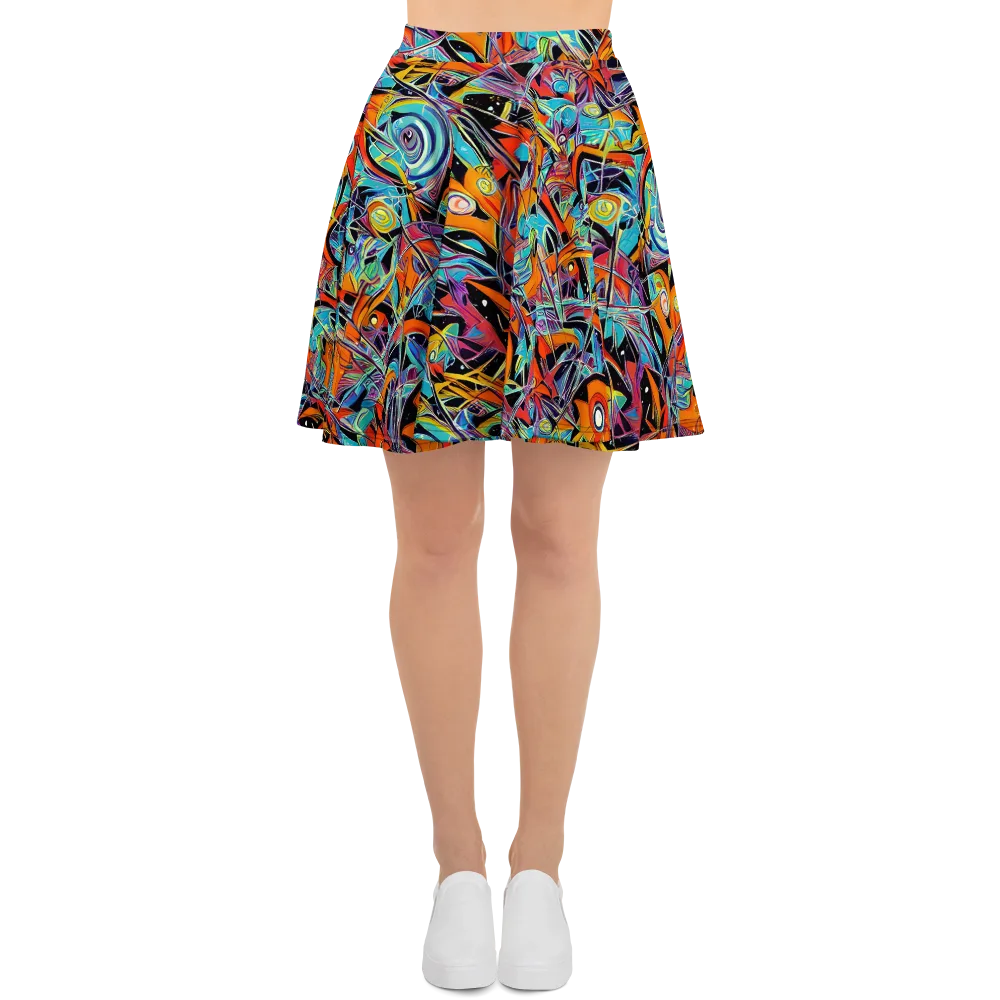 Infinite Color Crash on Skater Skirt — Front