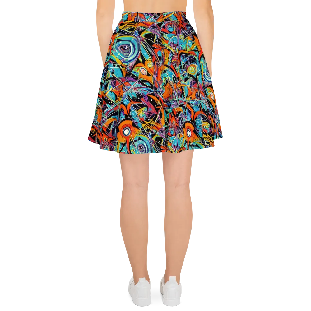 Infinite Color Crash on Skater Skirt — Back