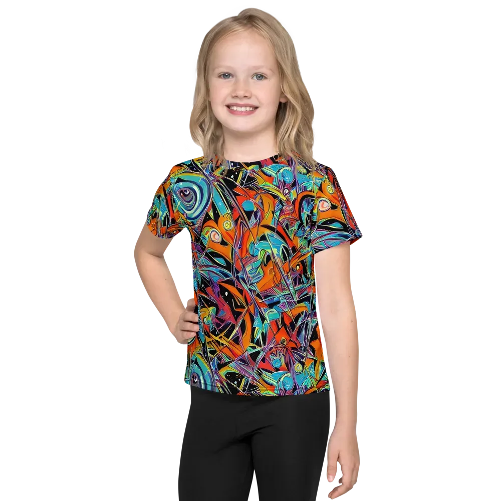 Infinite Color Crash on Kids Crew Neck T-Shirt — Front