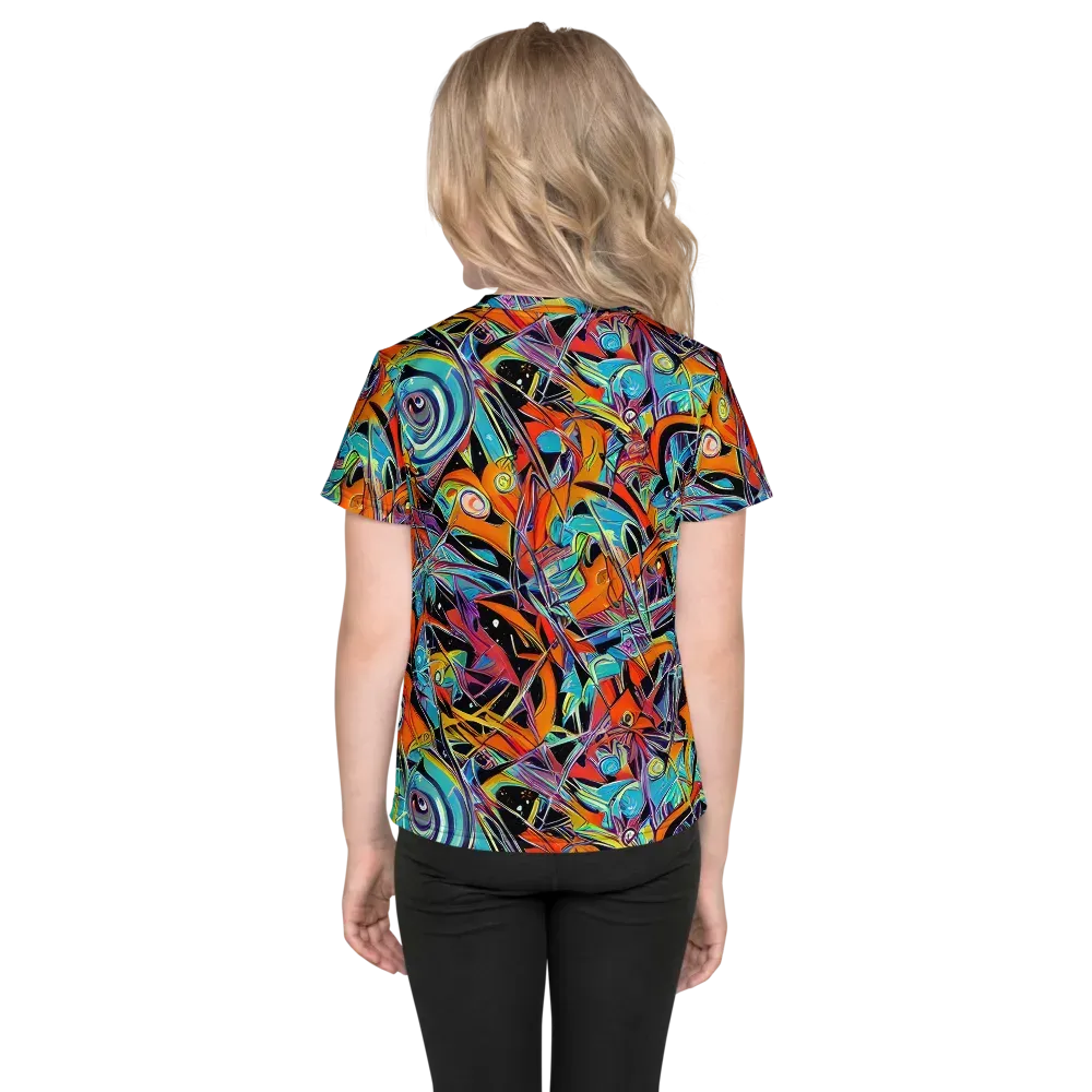 Infinite Color Crash on Kids Crew Neck T-Shirt — Back