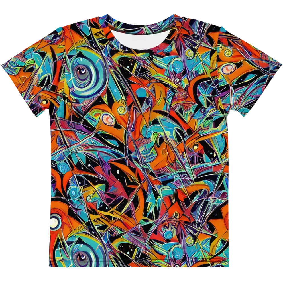Infinite Color Crash on Kids Crew Neck T-Shirt — Front