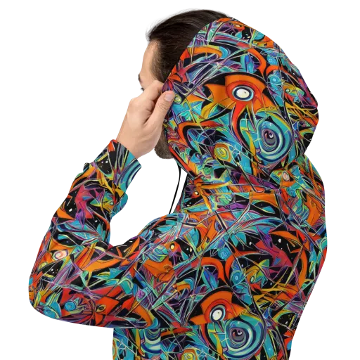 Infinite Color Crash on a Hoodie
