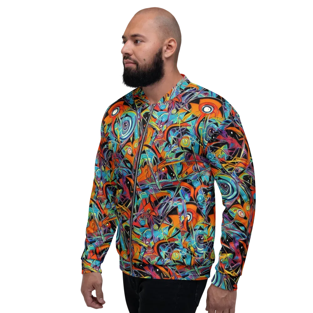 Infinite Color Crash on Bomber Jacket — Left