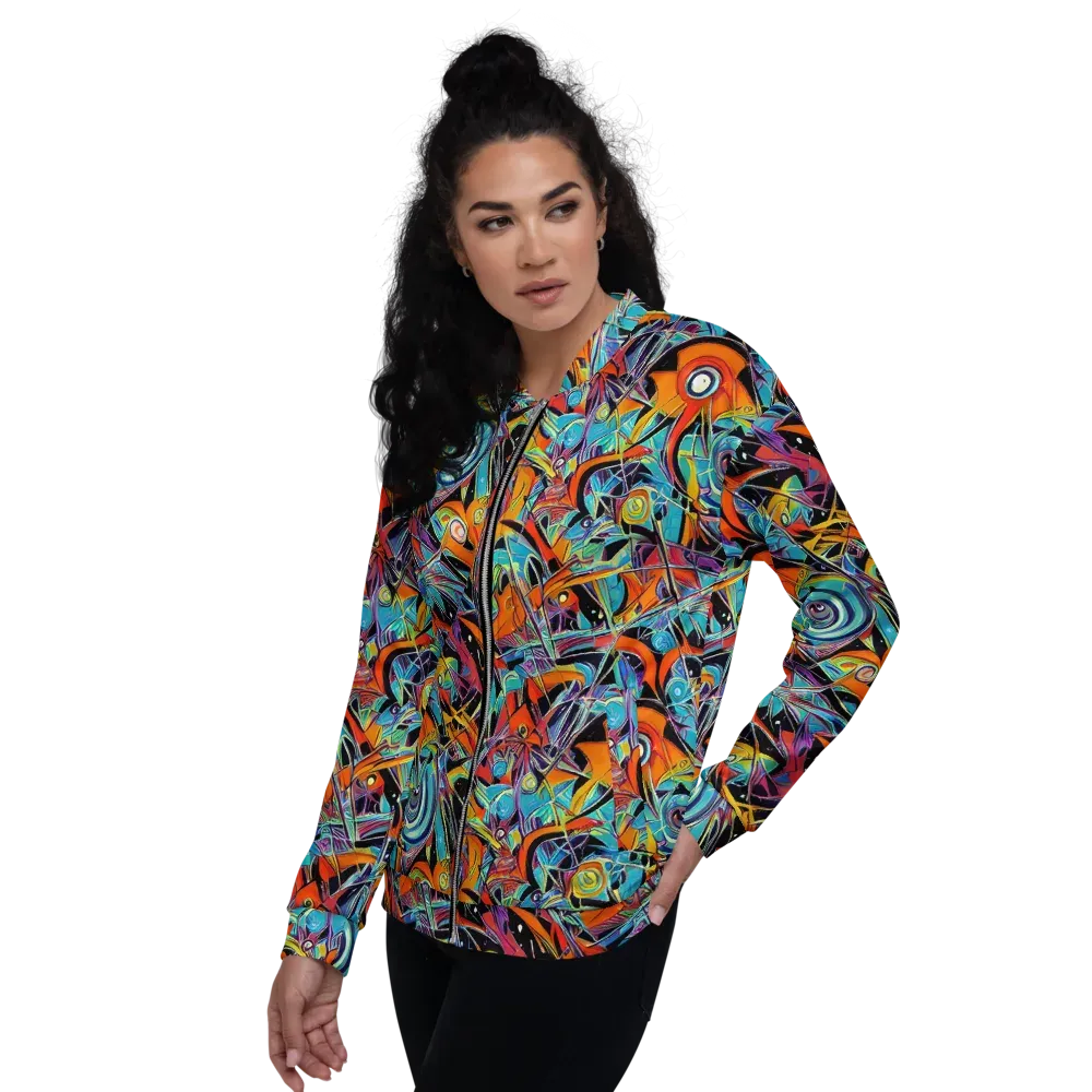 Infinite Color Crash on Bomber Jacket — Left