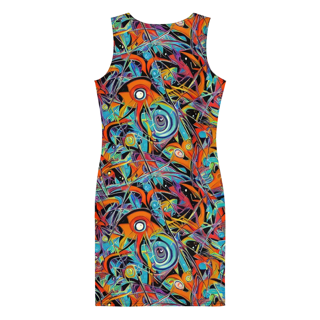 Infinite Color Crash on Bodycon Dress — Back