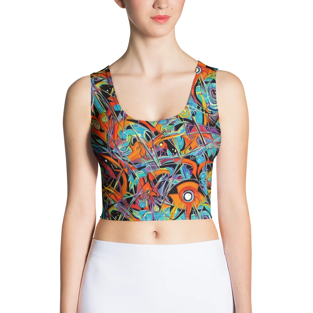 Infinite Color Crash on Crop Top — Front