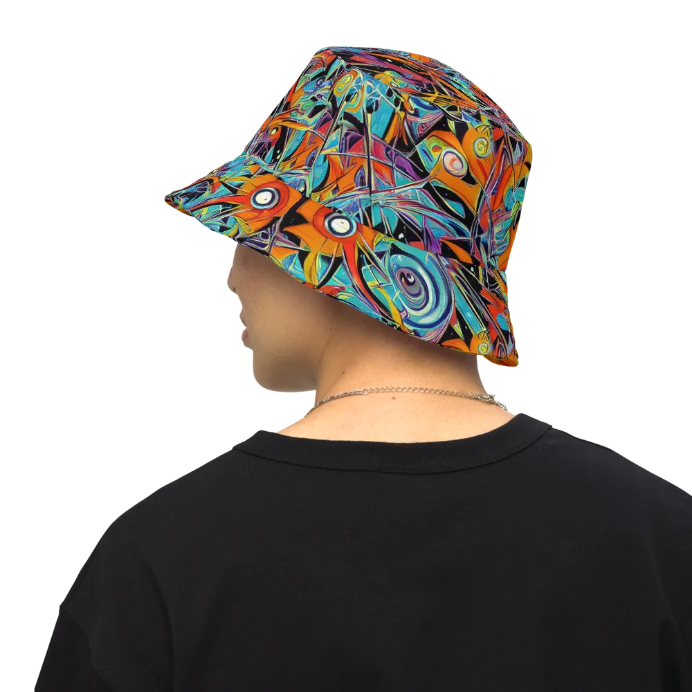 Infinite Color Crash on Reversible Bucket Hat — Back Inside